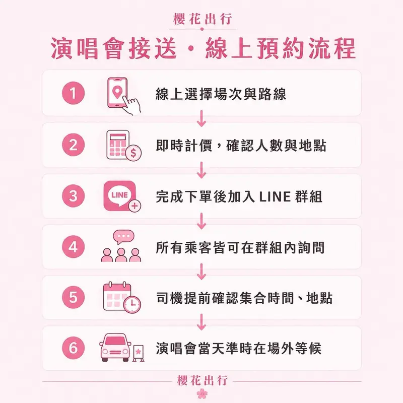 演唱會接送活動宣傳圖 1