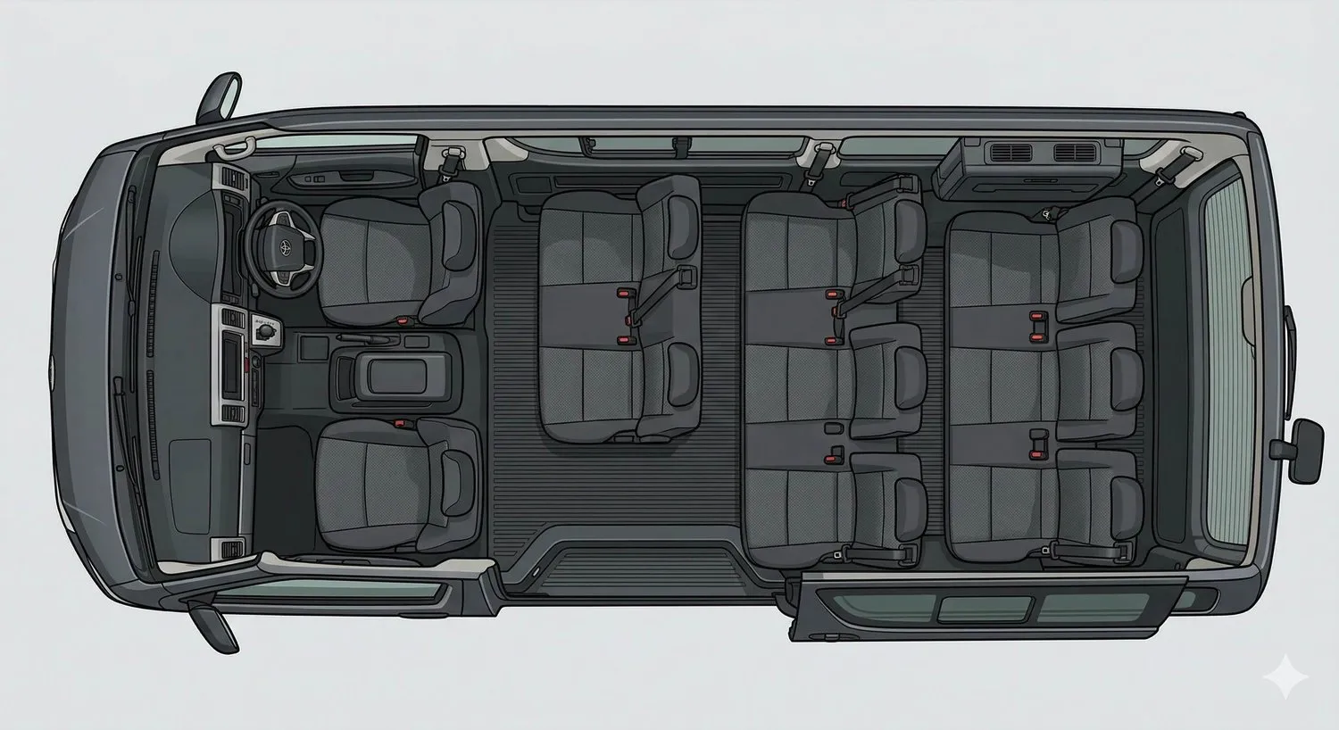 Hiace 10座行李廂
