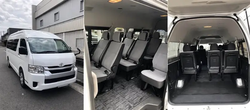 Hiace 10座車內角度