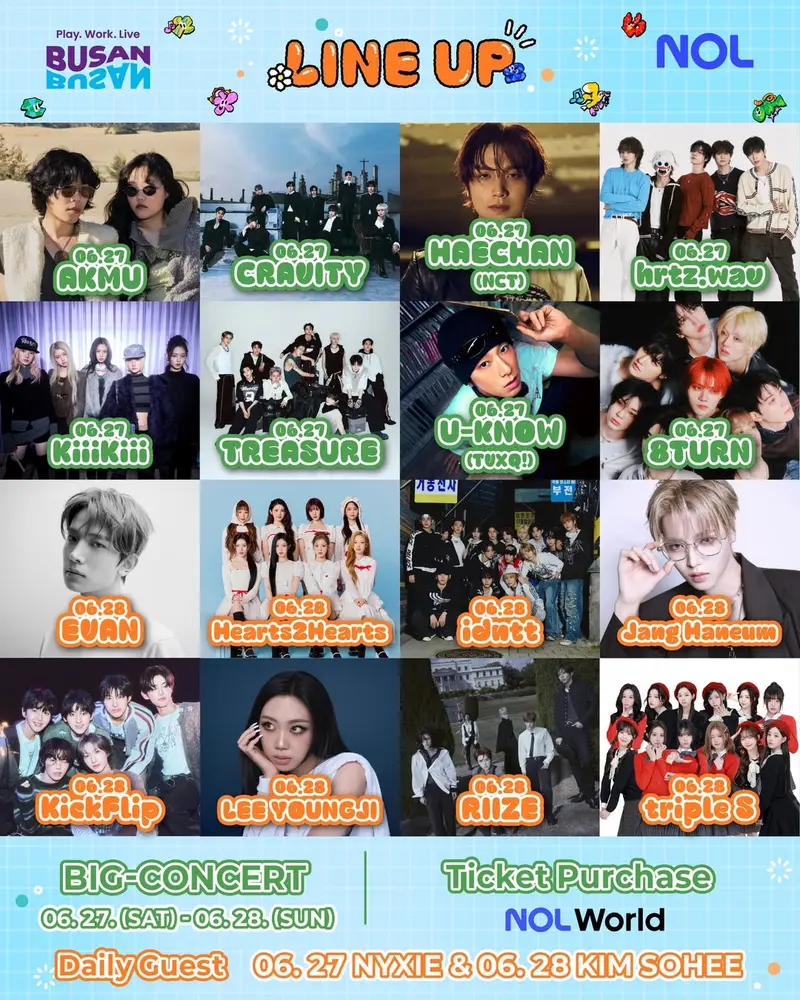 BIG CONCERT LINE UP