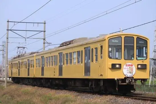 近江鐵道八日市站與地方電車示意