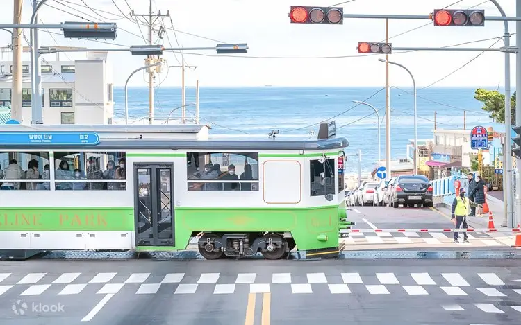 青沙浦平交道海岸列車經過的打卡瞬間