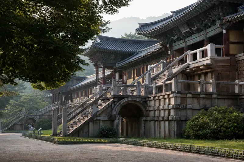 慶州佛國寺有傳統寺院建築與世界遺產氛圍，適合早上安排。