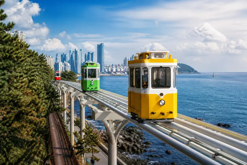 釜山順遊景點|天空膠囊列車