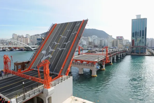 南浦站6號出口與影島大橋周邊街景