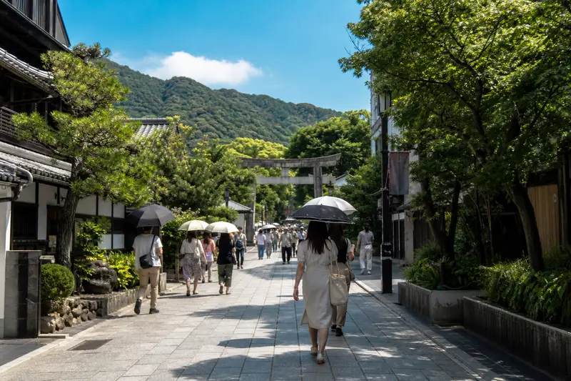福岡近郊太宰府夏季散步與參道風景