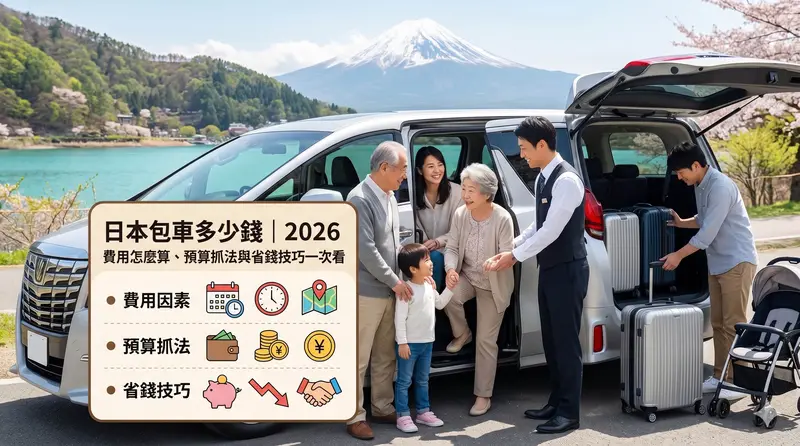 日本包車多少錢｜2026 費用怎麼算、預算抓法與省錢技巧一次看