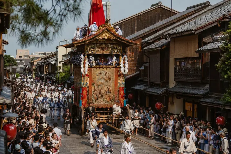 京都祇園祭山鉾巡行畫面