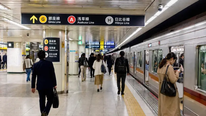 東京地鐵車站示意圖