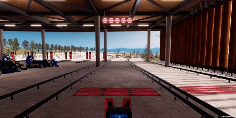 Meta 981 VR 虛擬賽車體驗畫面