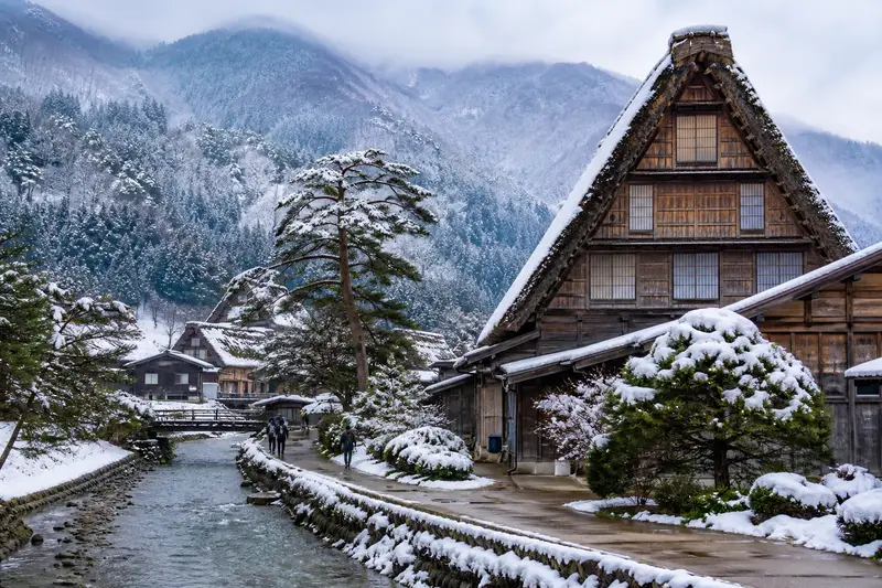 北陸金澤白川鄉示意