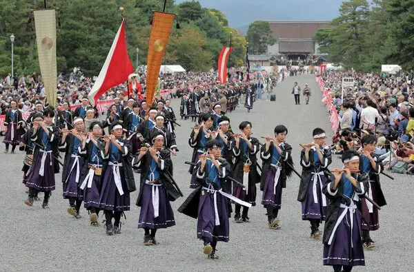 京都御所到平安神宮的時代祭行列路線示意