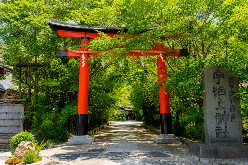 宇治上神社與朝霧橋步行路段