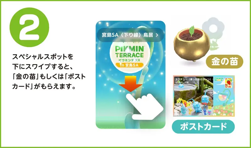 Pikmin Bloom 特殊地點接收方式