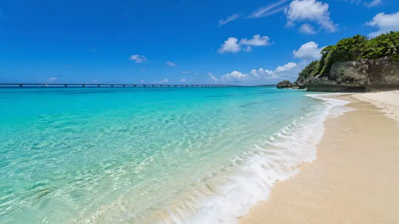 宮古島海灘與透明海色代表景觀圖