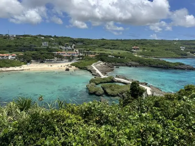 伊姆嘉海洋花園天然礁湖與展望步道示意