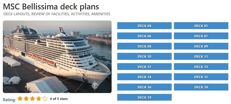 MSC deck plan | Source: cruisemapper