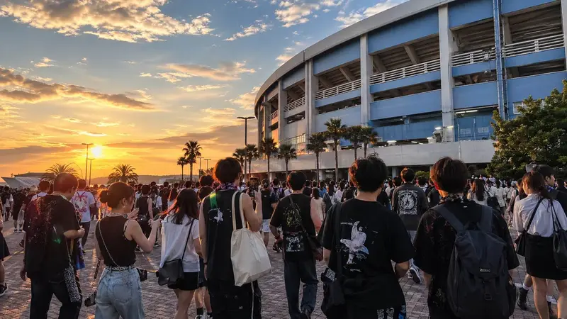 千葉 ZOZO Marine Stadium 大型戶外場館氛圍圖