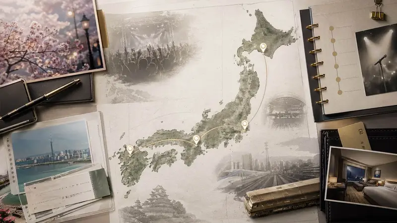 ONE OK ROCK 日本四站巡演規劃概念圖