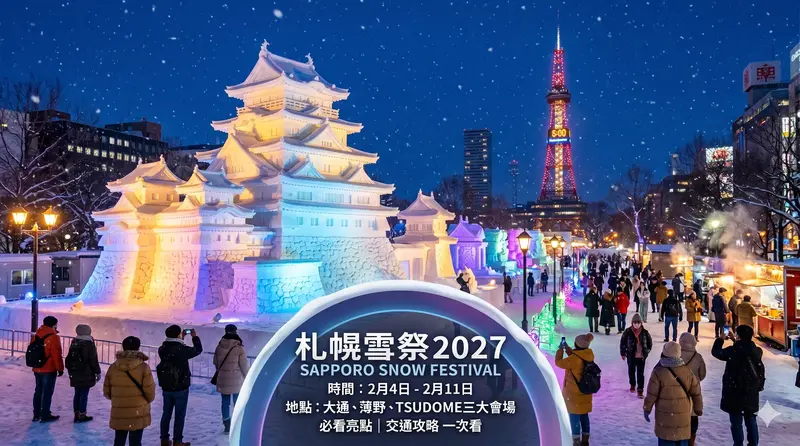 札幌雪祭 2027 攻略｜時間地點、必看亮點與交通一次看