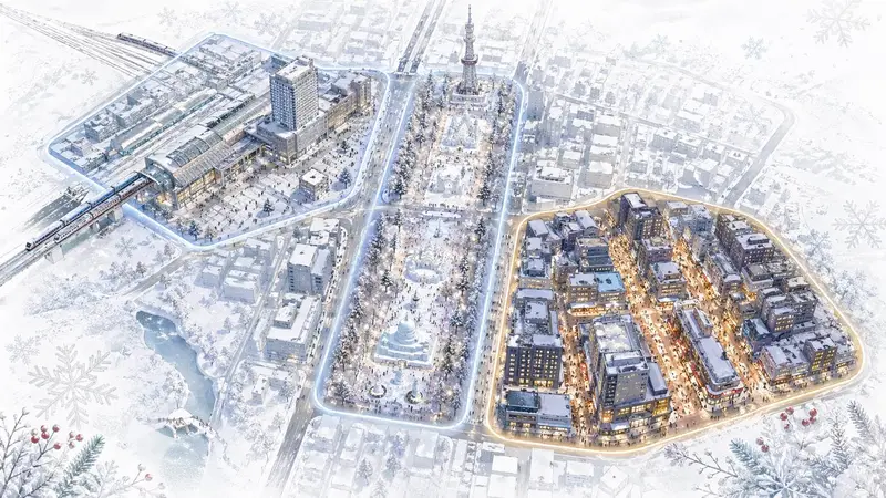 札幌雪祭住宿區域規劃概念圖