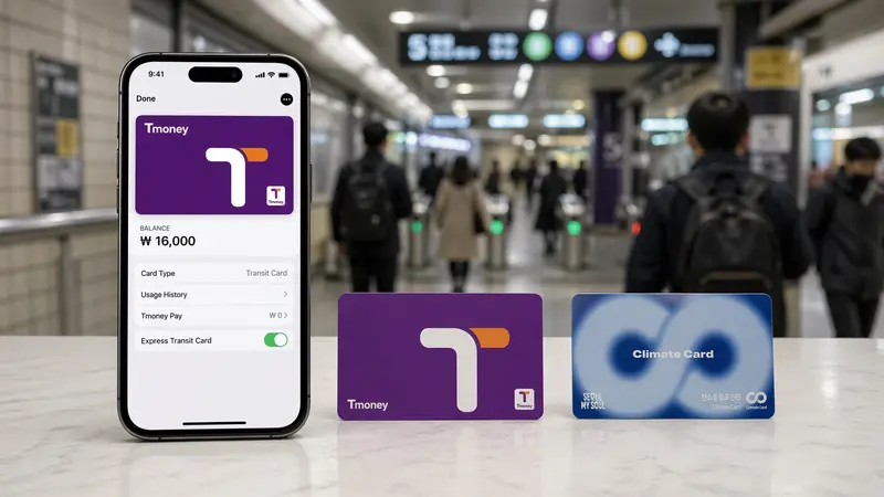 首爾交通卡怎麼選？Tmoney、MobileTmoney、Apple Wallet、氣候同行卡一次看