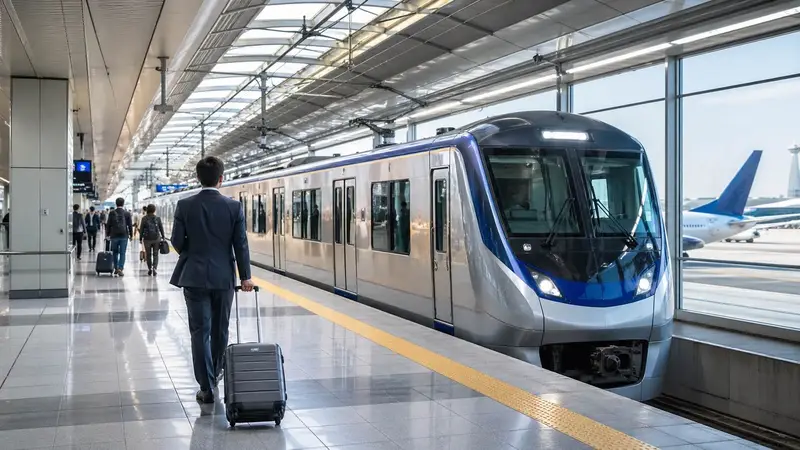 羽田機場進東京市區鐵路交通代表圖