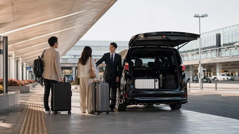 東京機場接送與大件行李旅客到市區情境圖