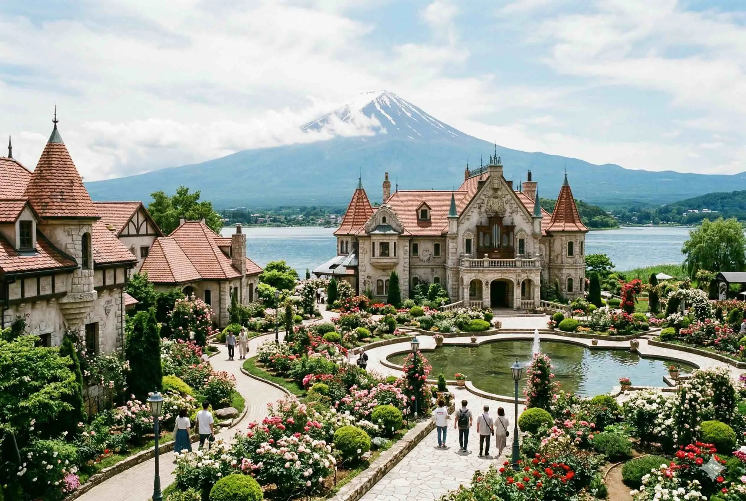 河口湖音樂盒之森美術館歐風庭園