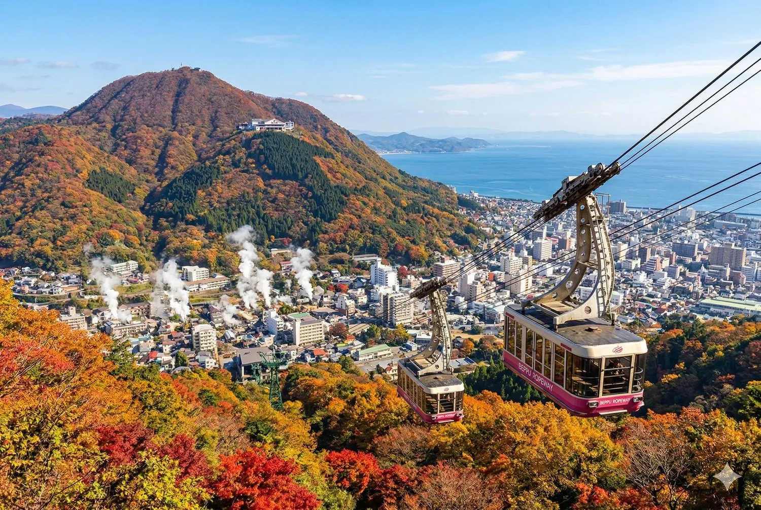 別府空中纜車眺望別府灣