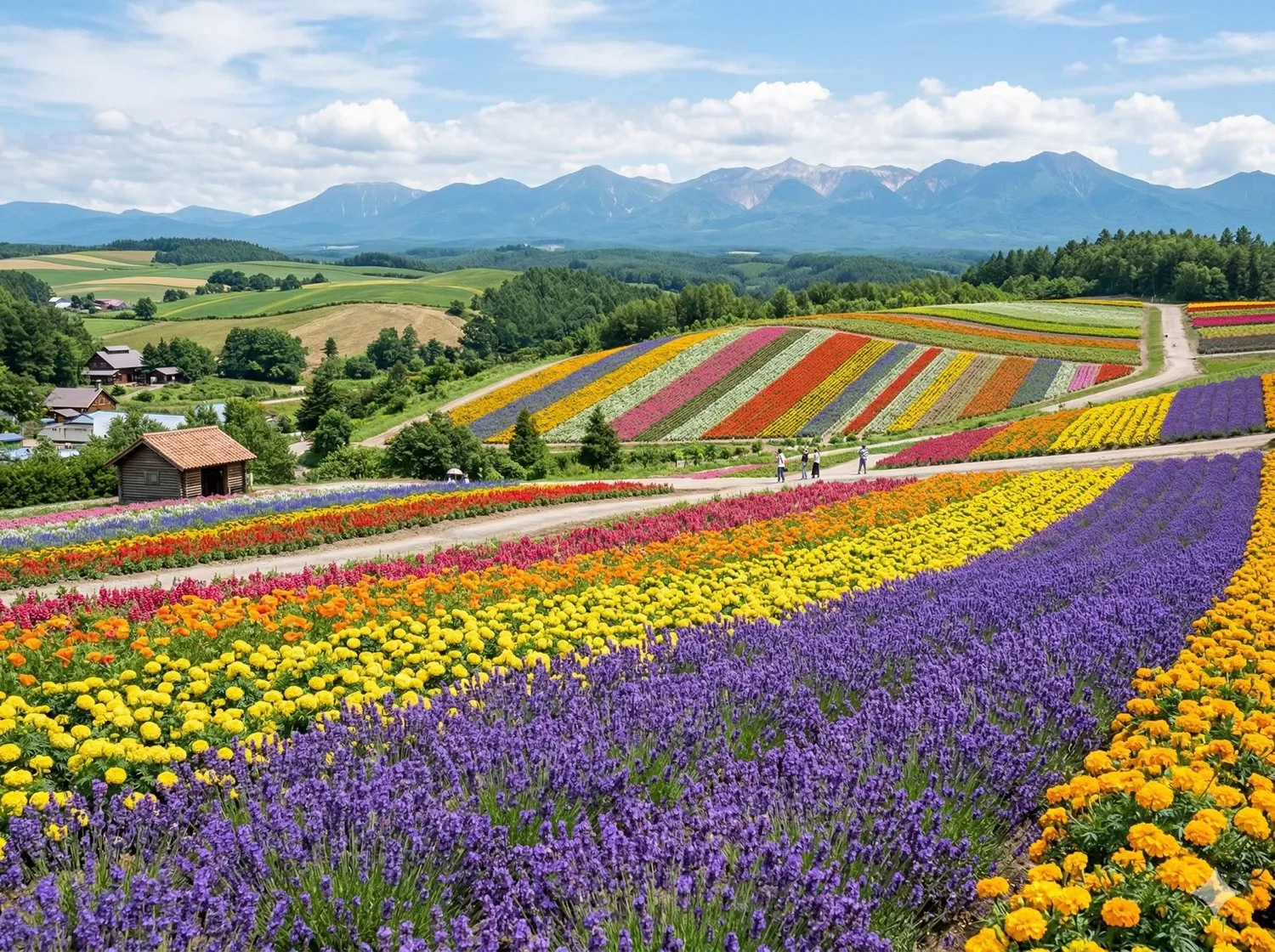 北海道富良野薰衣草花田