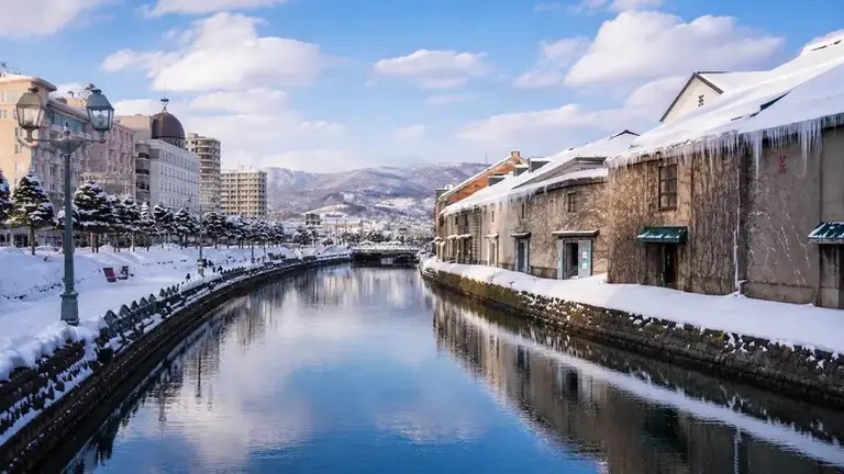 小樽運河雪景