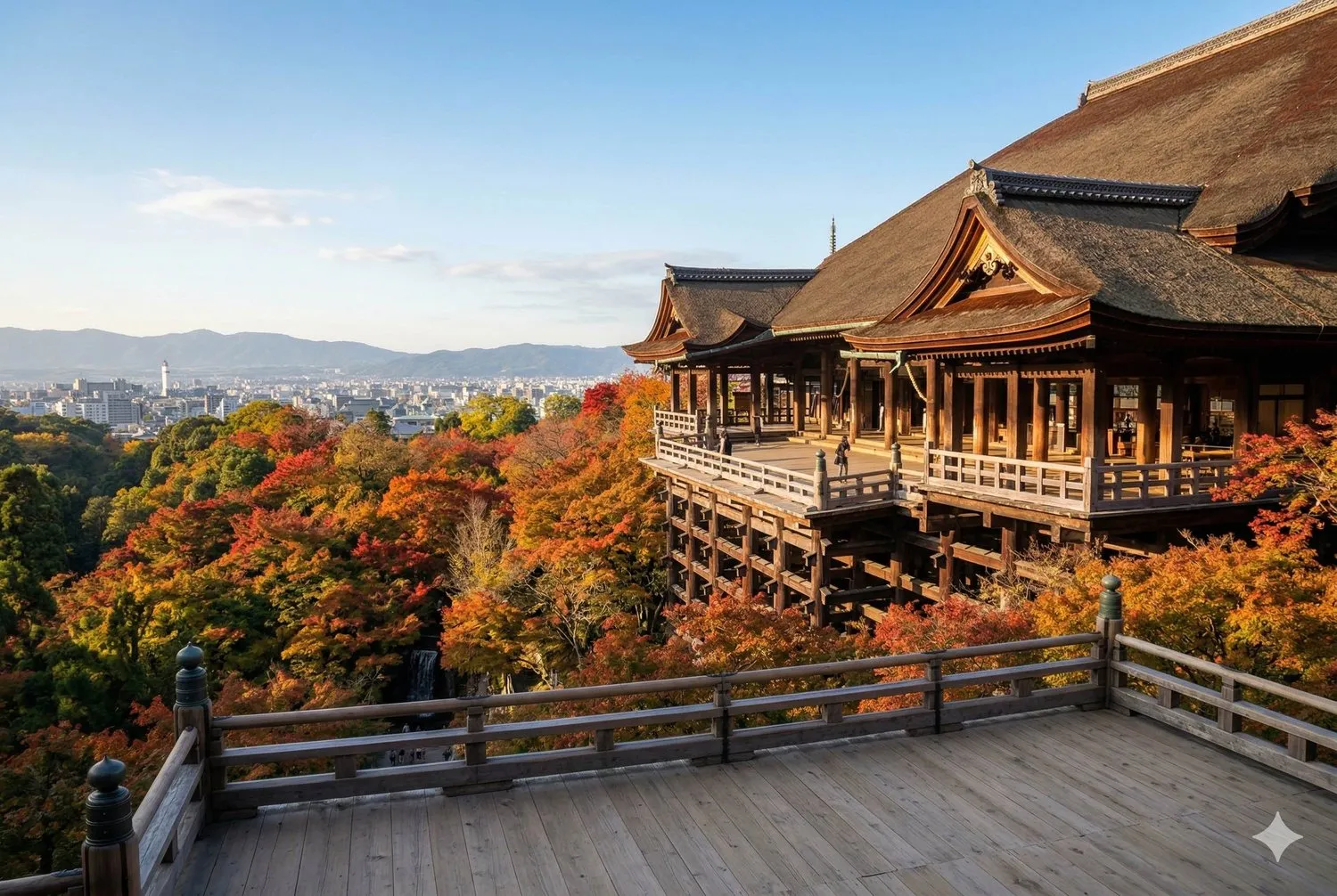 清水寺秋季楓紅景色