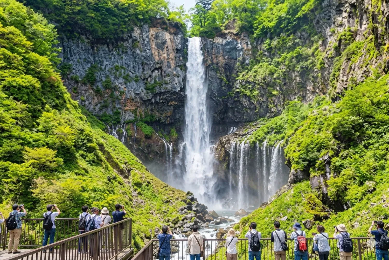 華嚴瀑布壯闊水流