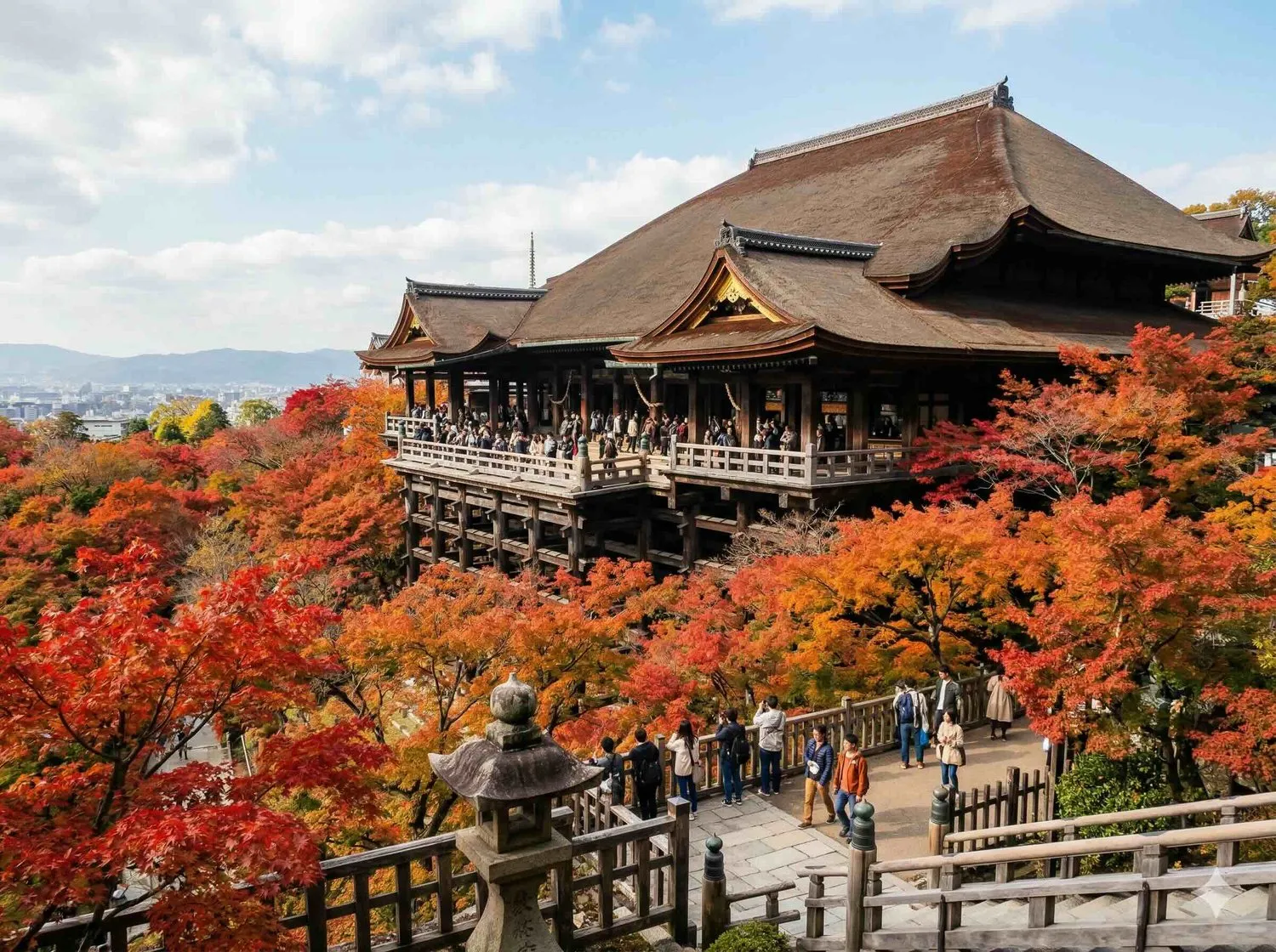 京都清水寺秋季紅葉