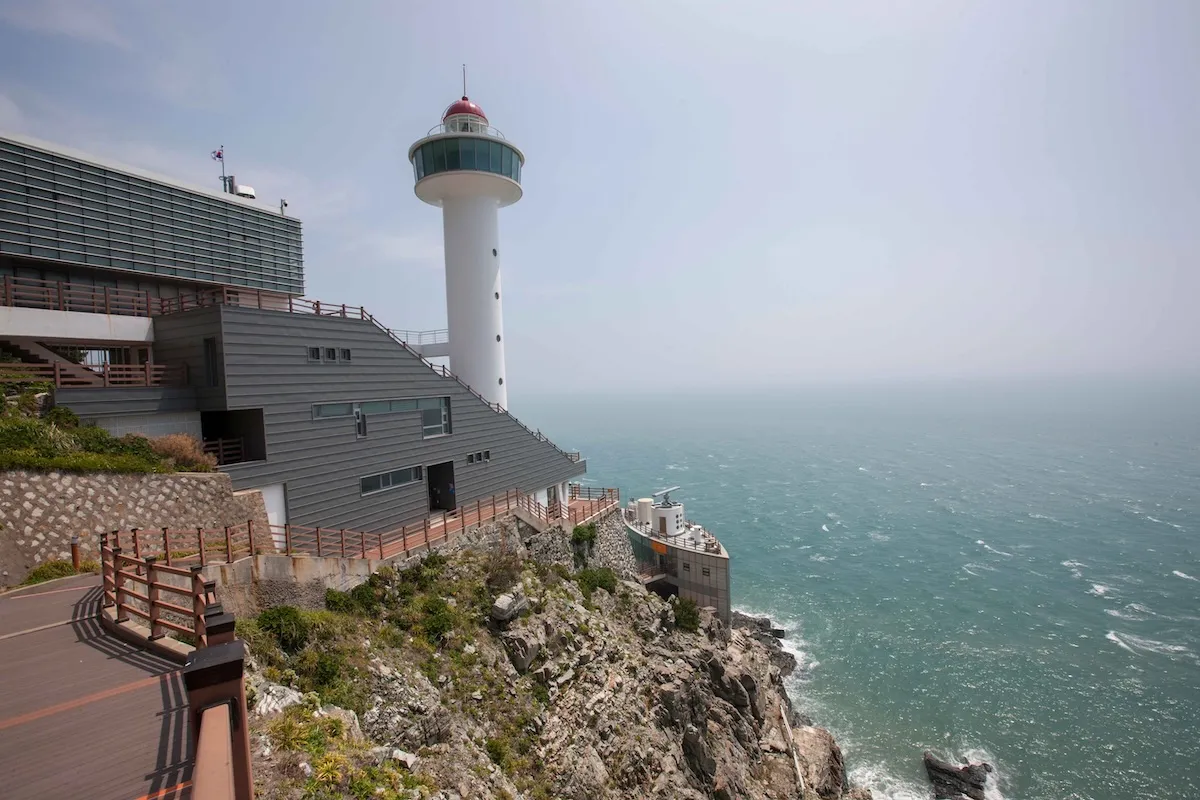 釜山太宗臺海蝕崖壁海景