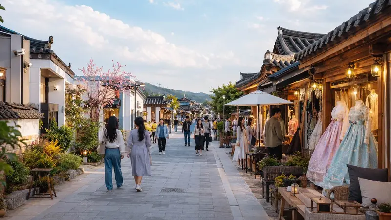 慶州皇理團路文青街道