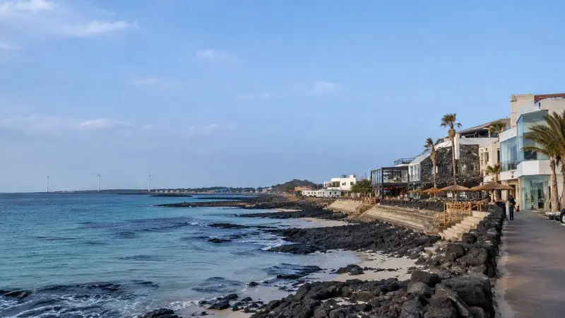 濟州月汀里海邊冬季海景