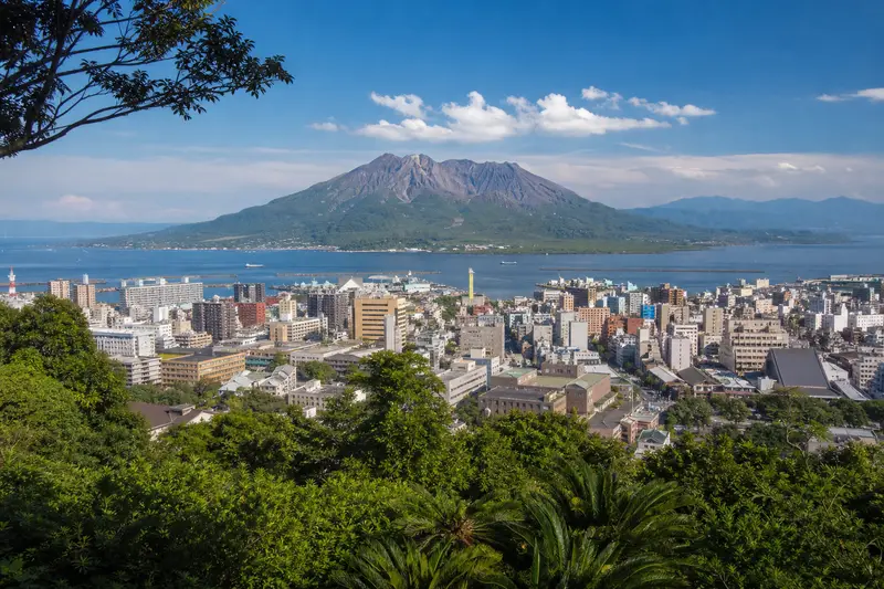 城山展望台俯瞰櫻島