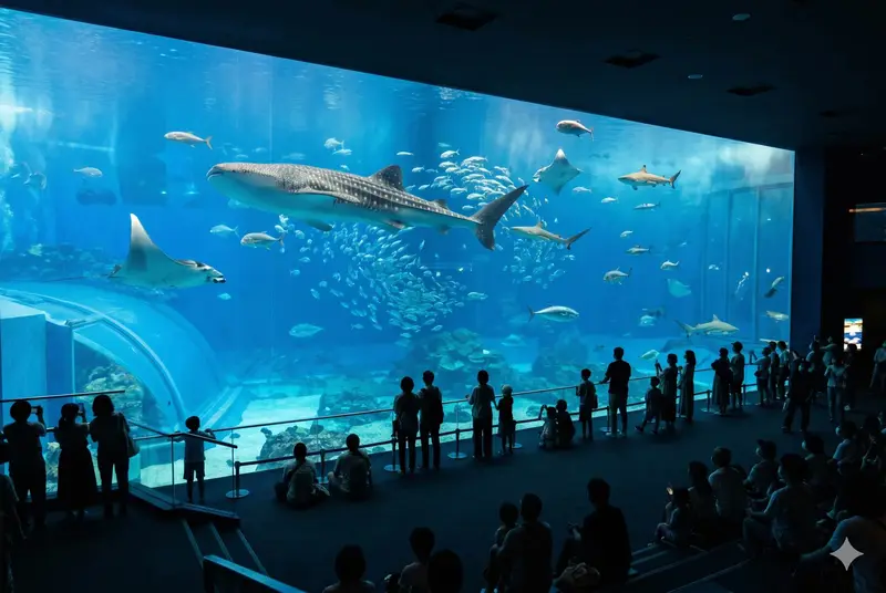 沖繩美麗海水族館鯨鯊大水槽